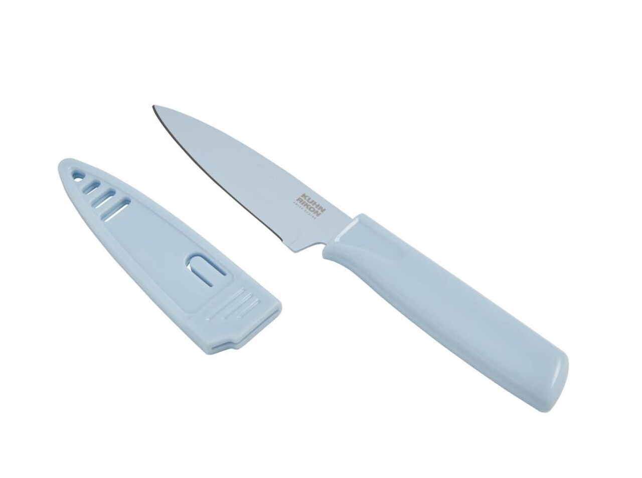 Kuhn Rikon Colori Non-Stick Straight Paring Knife with Safety Sheath, 4 inch